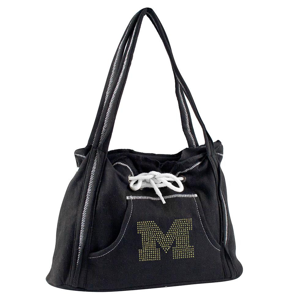 Michigan Wolverines NCAA Sport Noir Hoodie Purse