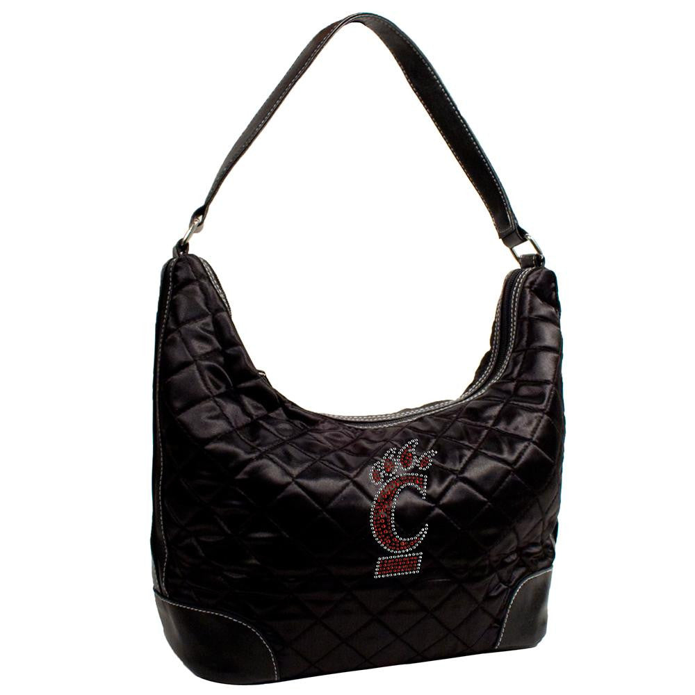 Cincinnati Bearcats NCAA Sport Noir Quilted Hobo