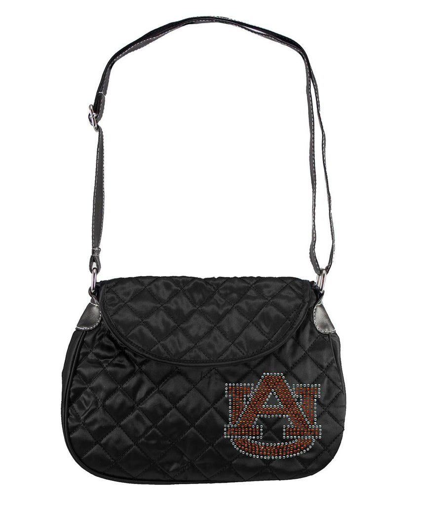 Auburn Tigers NCAA Sport Noir Quilted Saddlebag