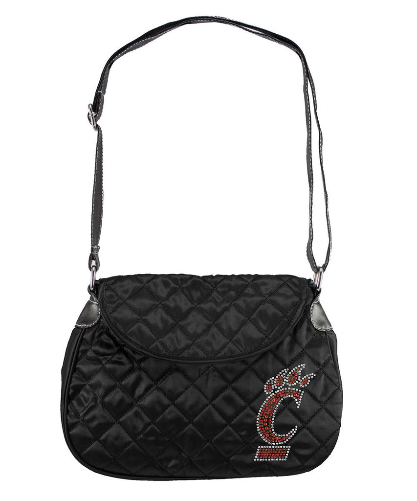 Cincinnati Bearcats NCAA Sport Noir Quilted Saddlebag