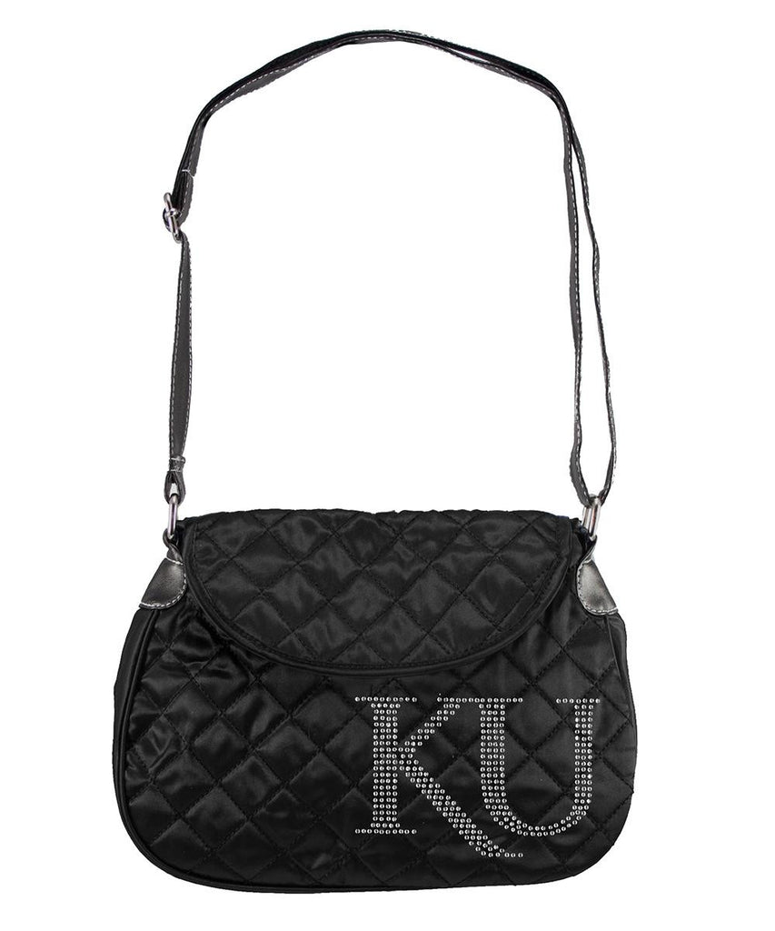 Kansas Jayhawks NCAA Sport Noir Quilted Saddlebag