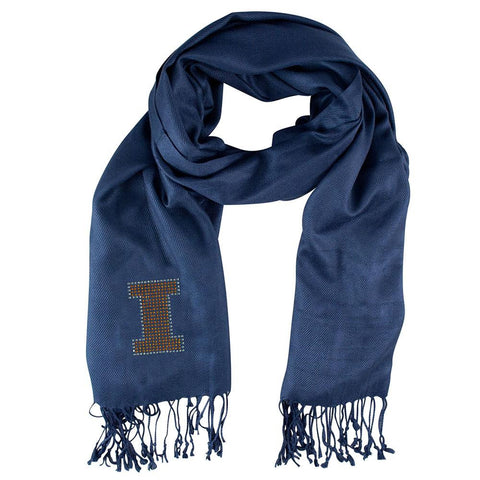 Illinois Fighting Illini NCAA Pashi Fan Scarf (Navy)