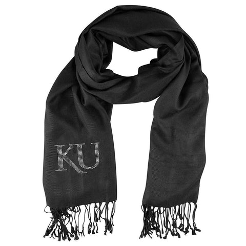 Kansas Jayhawks NCAA Black Pashi Fan Scarf