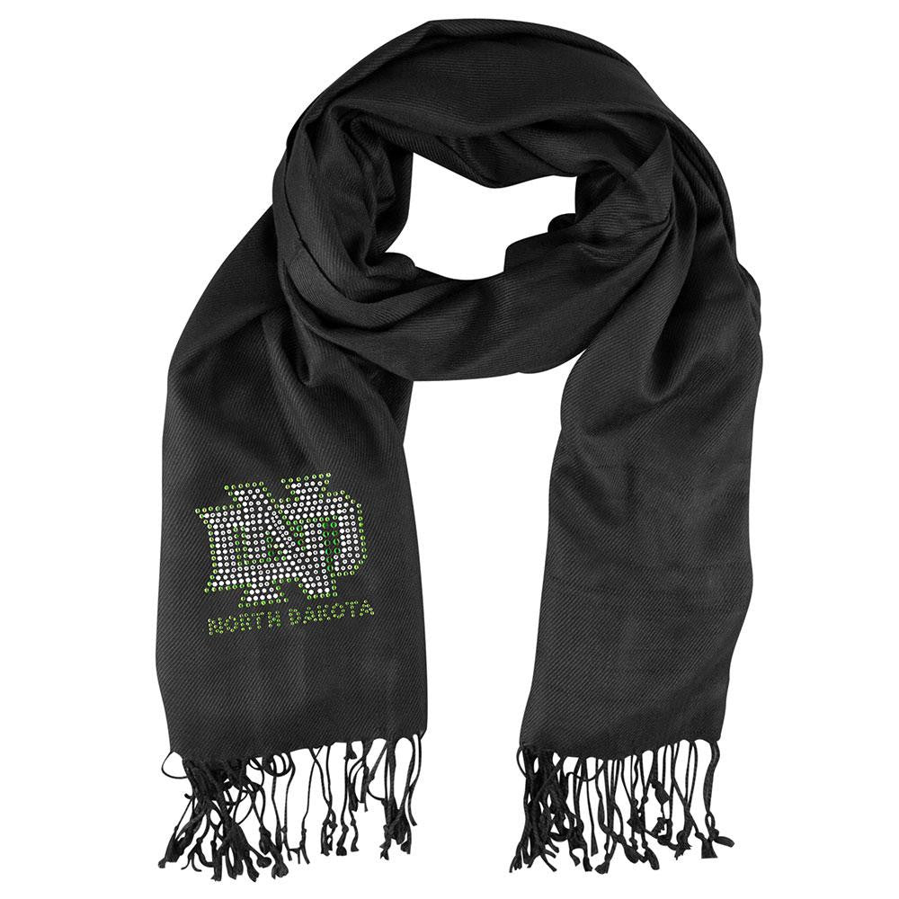 North Dakota Fighting Sioux NCAA Pashi Fan Scarf (Black)