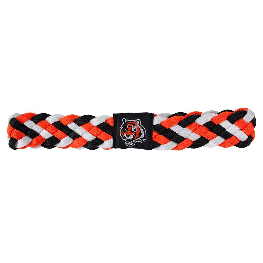 Cincinnati Bengals NFL Braided Head Band 6 Braid