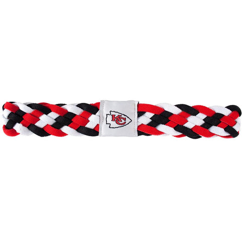 Kansas City Chiefs NFL Braided Head Band 6 Braid