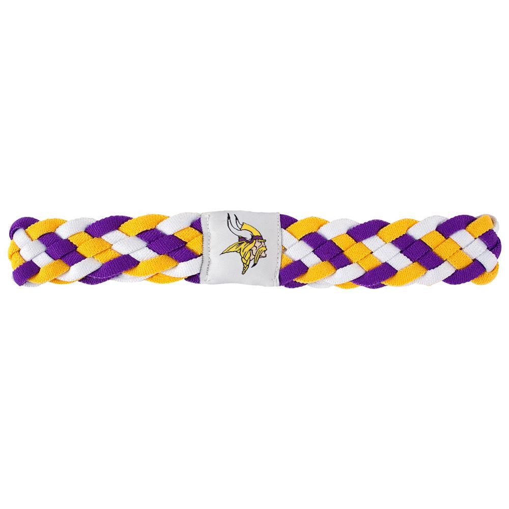 Minnesota Vikings NFL Braided Head Band 6 Braid