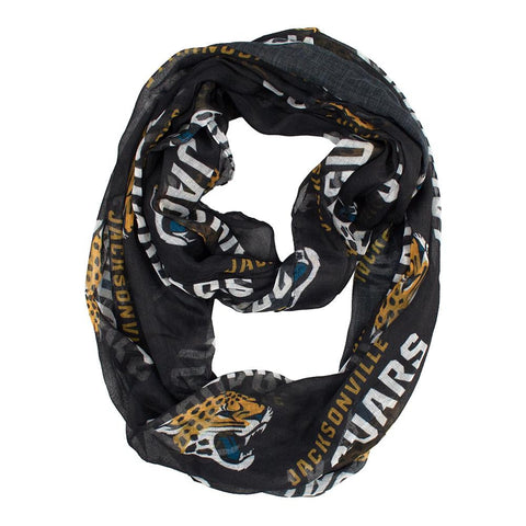 Jacksonville Jaguars NFL Sheer Infinity Scarf