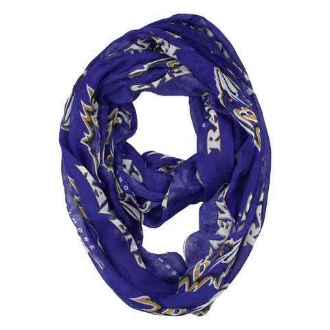 Baltimore Ravens NFL Sheer Infinity Scarf