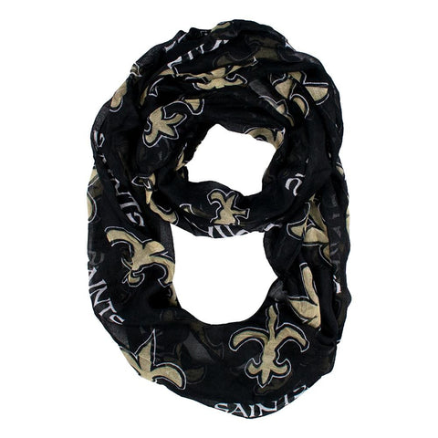 New Orleans Saints NFL Sheer Infinity Scarf