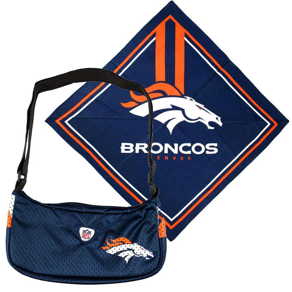 Denver Broncos NFL Fandana and Jersey Purse Set