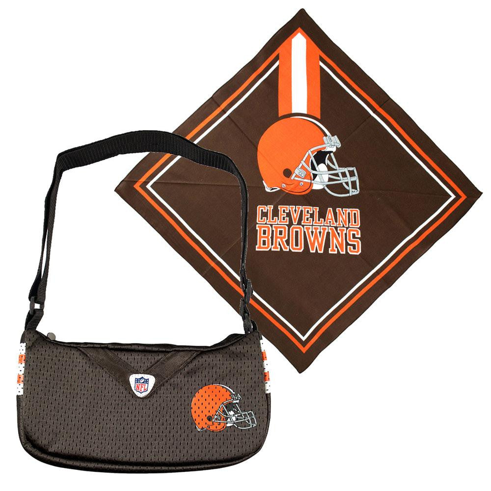 Cleveland Browns NFL Fandana and Jersey Purse Set