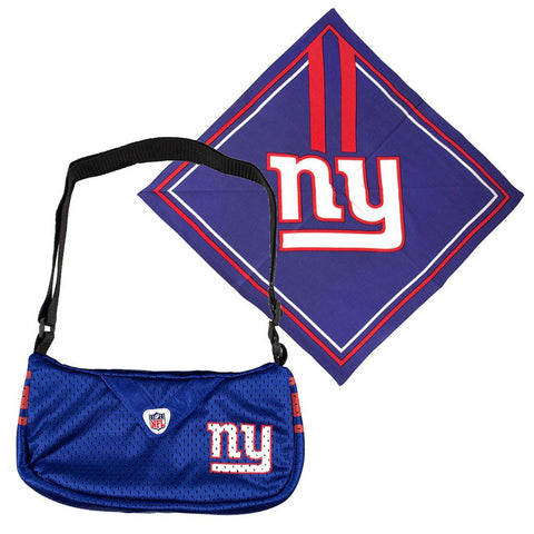 New York Giants NFL Fandana and Jersey Purse Set