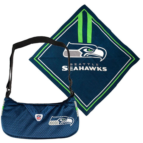 Seattle Seahawks NFL Fandana and Jersey Purse Set