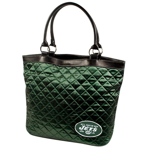 New York Jets NFL Quilted Tote (Dark Green)