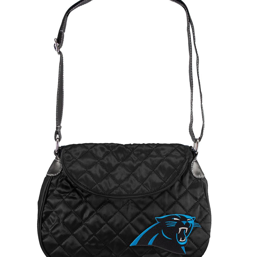 Carolina Panthers NFL Quilted Saddlebag (Black)