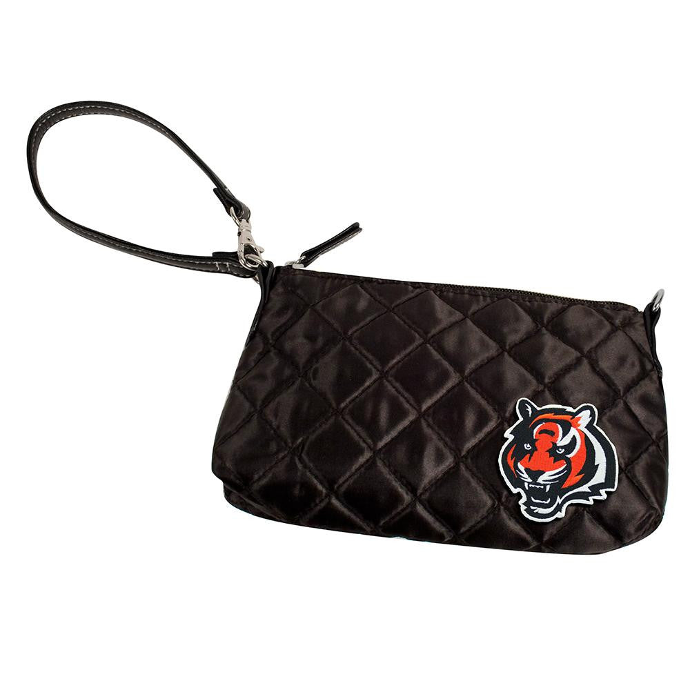 Cincinnati Bengals NFL Quilted Wristlet (Black)