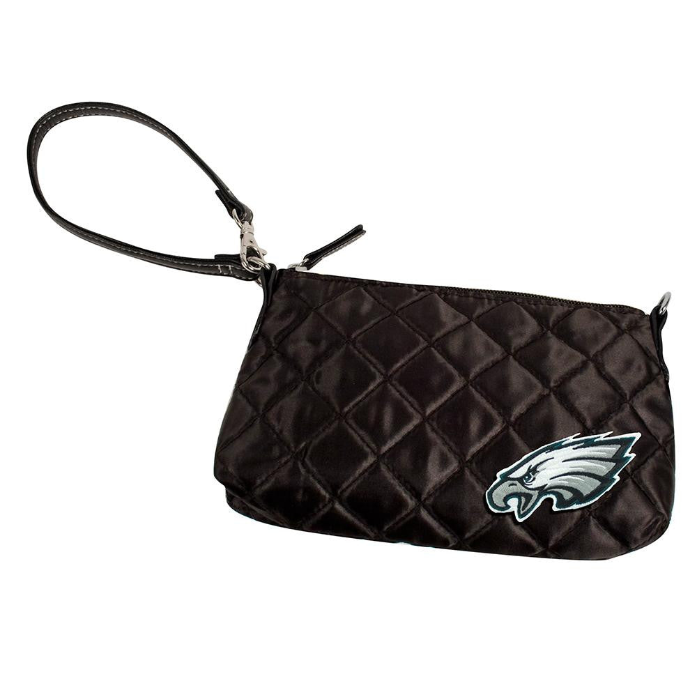 Philadelphia Eagles NFL Quilted Wristlet (Black)