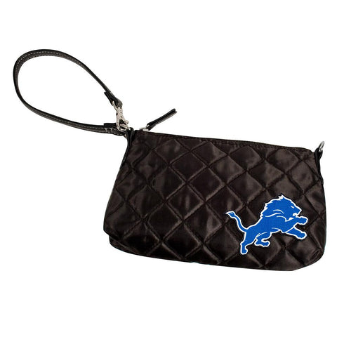 Detroit Lions NFL Quilted Wristlet (Black)