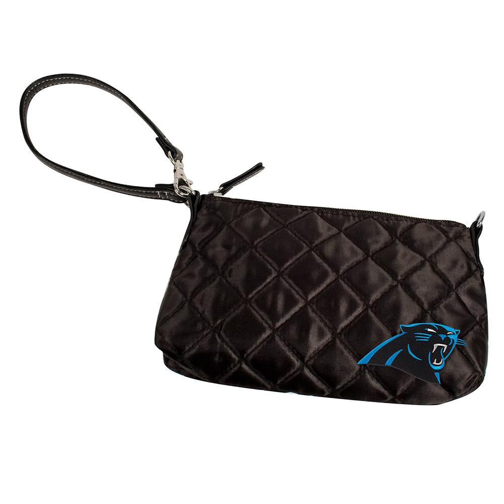 Carolina Panthers NFL Quilted Wristlet (Black)