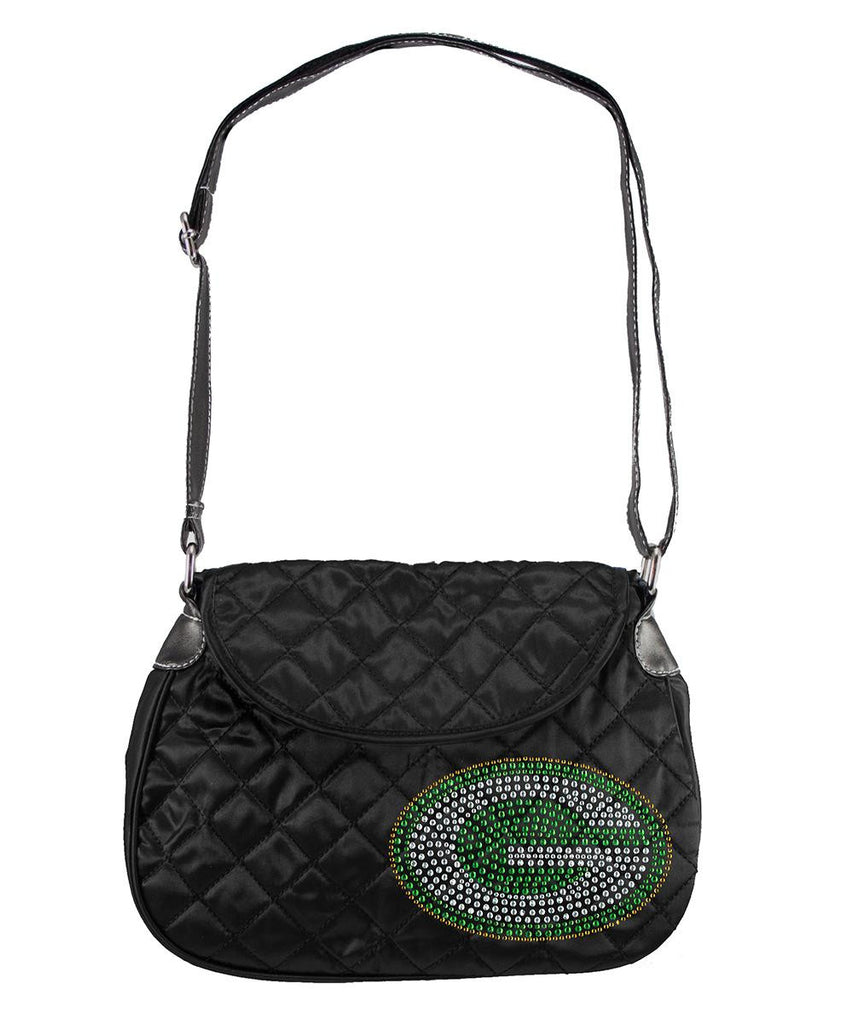 Green Bay Packers NFL Sport Noir Quilted Saddlebag