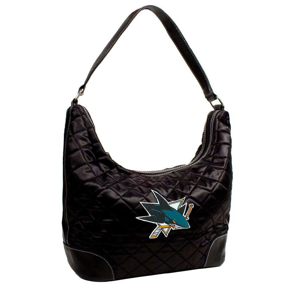 San Jose Sharks NHL Quilted Hobo (Black)