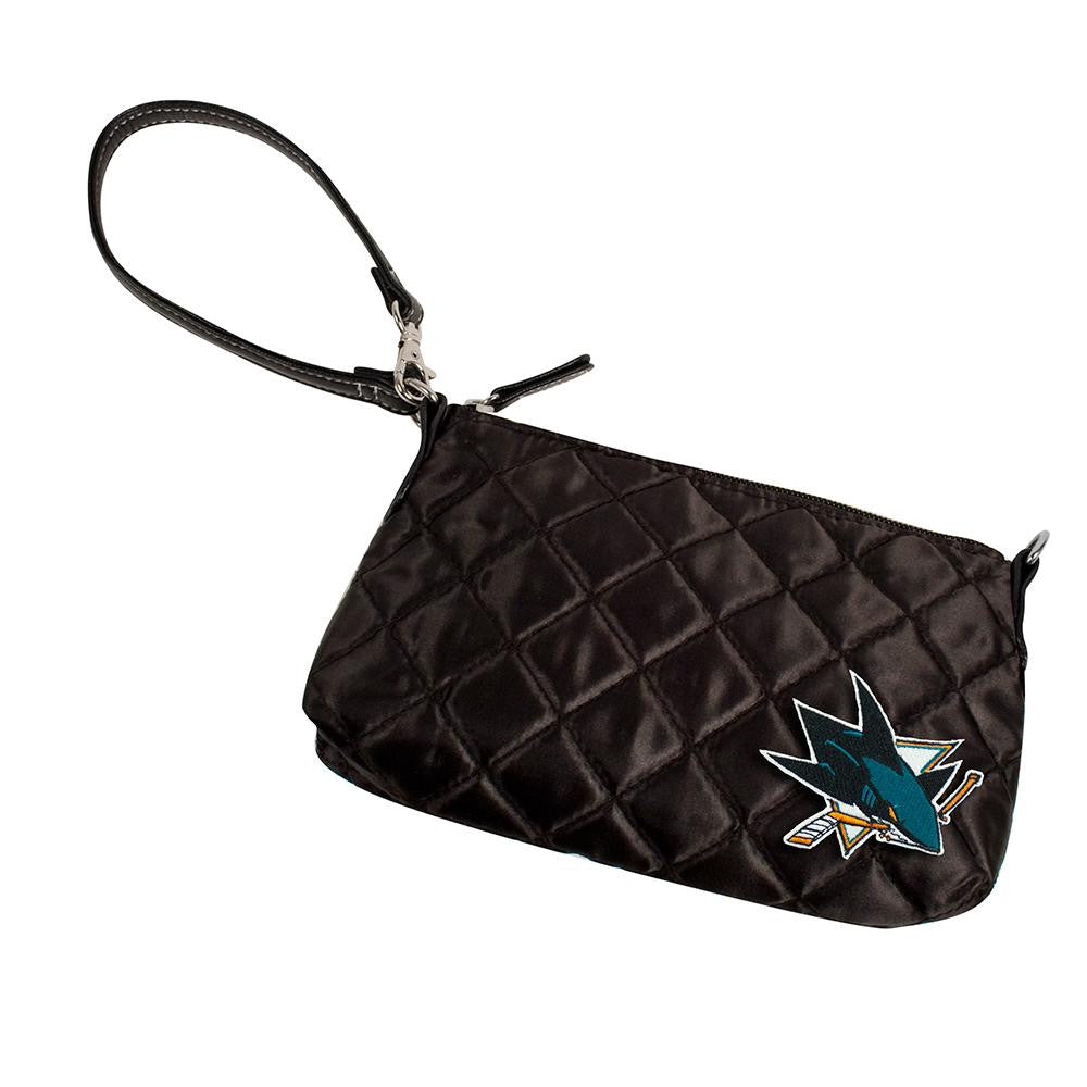 San Jose Sharks NHL Quilted Wristlet (Black)