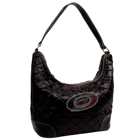 Carolina Hurricanes NHL Sport Noir Quilted Hobo