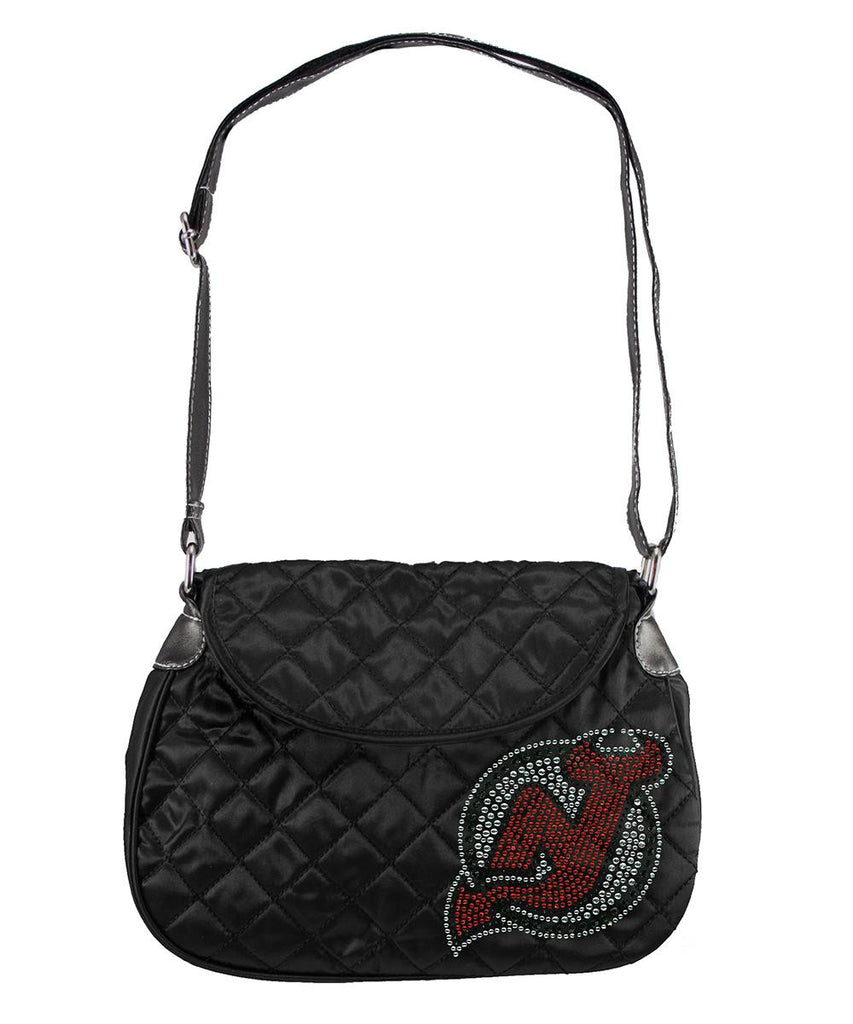 New Jersey Devils NHL Sport Noir Quilted Saddlebag