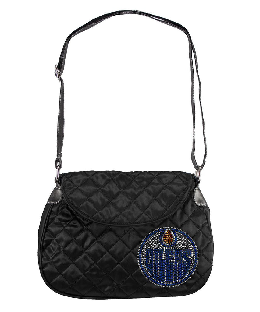 Edmonton Oilers NHL Sport Noir Quilted Saddlebag