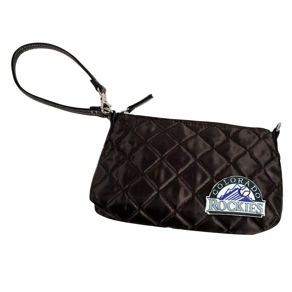 Colorado Rockies MLB Quilted Wristlet (Black)