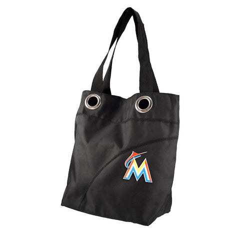 Miami Marlins MLB Color Sheen Tote (Black)