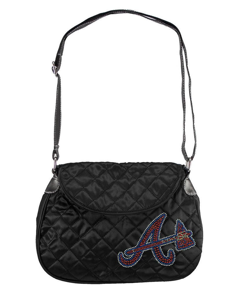 Atlanta Braves MLB Sport Noir Quilted Saddlebag