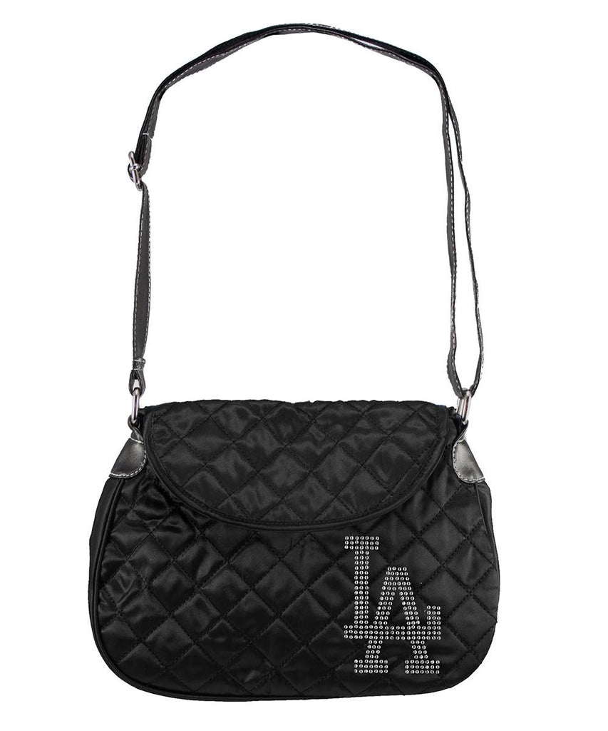 Los Angeles Dodgers MLB Sport Noir Quilted Saddlebag