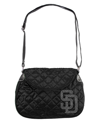 San Diego Padres MLB Sport Noir Quilted Saddlebag