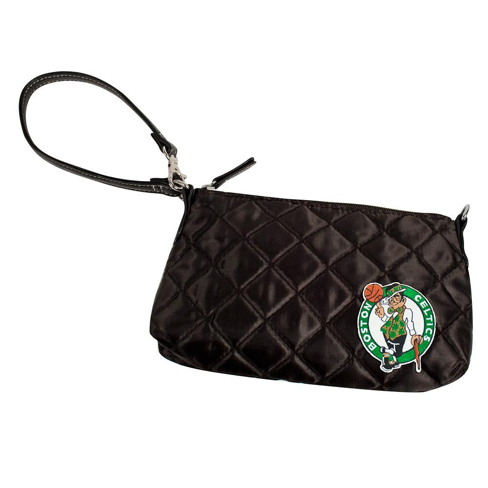 Boston Celtics NBA Quilted Wristlet (Black)