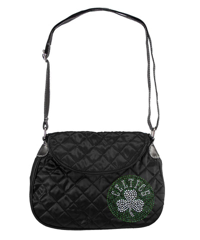 Boston Celtics NBA Sport Noir Quilted Saddlebag