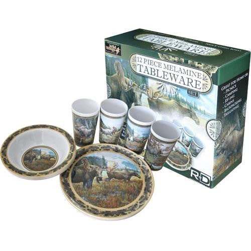 Moose 12 Piece Tableware Set