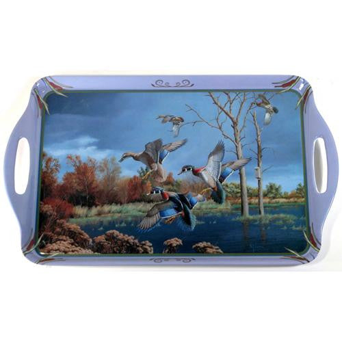 Wood Ducks Wild Wing Serving Tray (19 x 11.5)