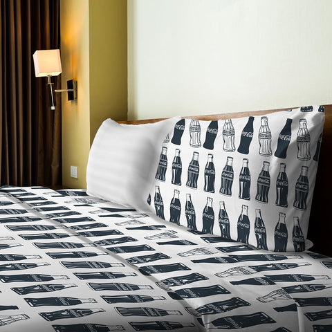 Coca Cola - Bottles  Twin Sheet Set