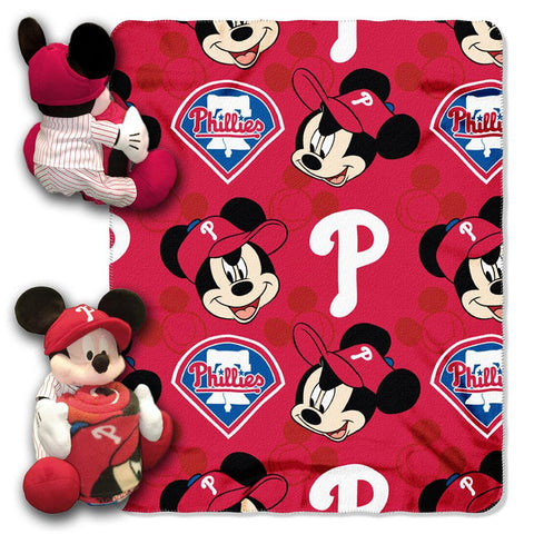 Philadelphia Phillies MLB Mickey Mouse with Throw Combo