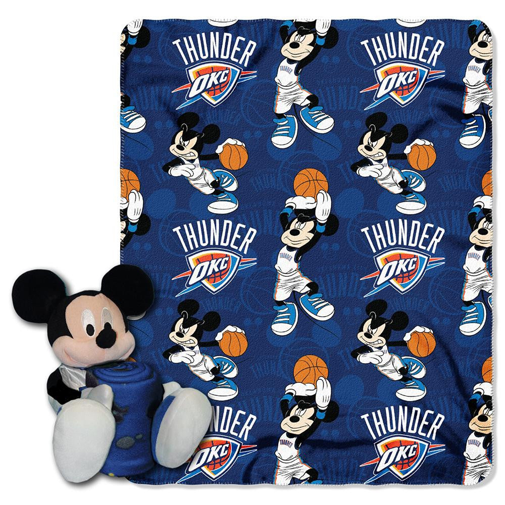 Oklahoma City Thunder NBA Mickey Mouse with Throw Combo