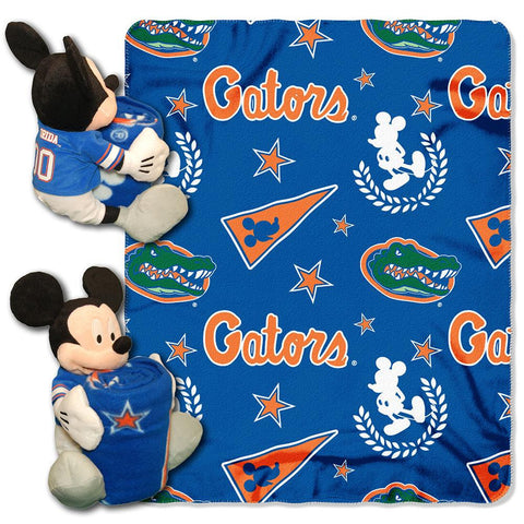 Florida Gators NCAA Mickey Mouse with Throw Combo