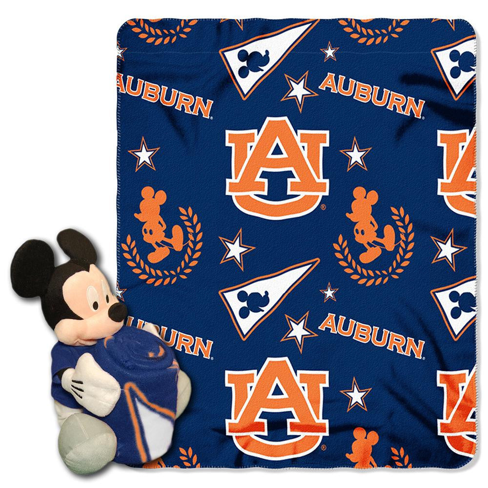 Auburn Tigers NCAA Mickey Mouse with Throw Combo