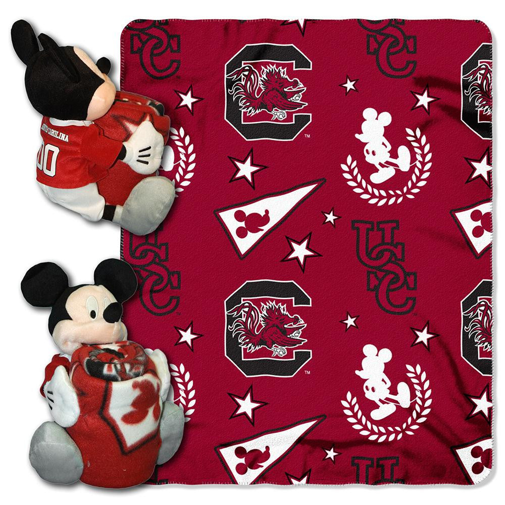 South Carolina Gamecocks NCAA Mickey Mouse with Throw Combo