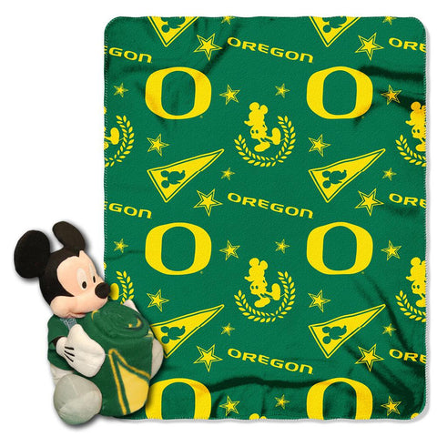 Oregon Ducks NCAA Mickey Mouse with Throw Combo