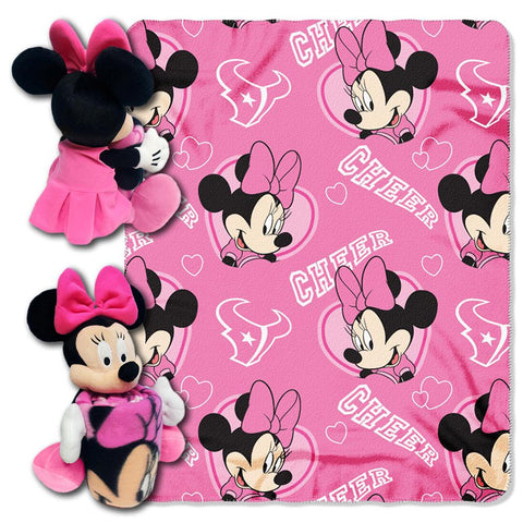 Houston Texans NFL Minnie Mouse with Throw Combo