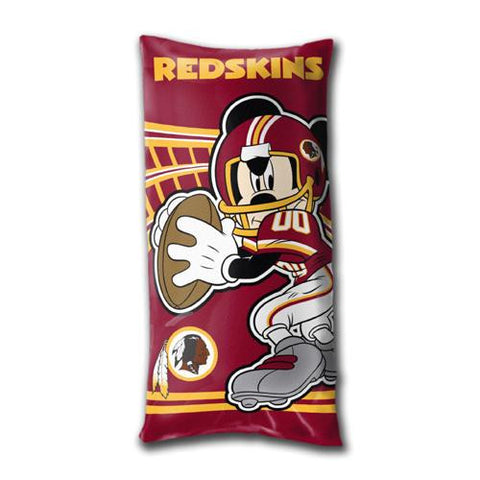 Washington Redskins NFL Mickey Folded Body Pillow (18in x 36in)