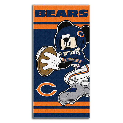 Chicago Bears NFL Mickey QB Beach Towel (30in x 60in)