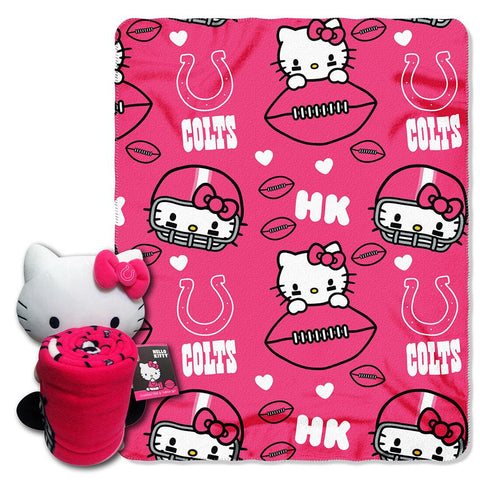 Indianapolis Colts NFL Hello Kitty with Throw Combo